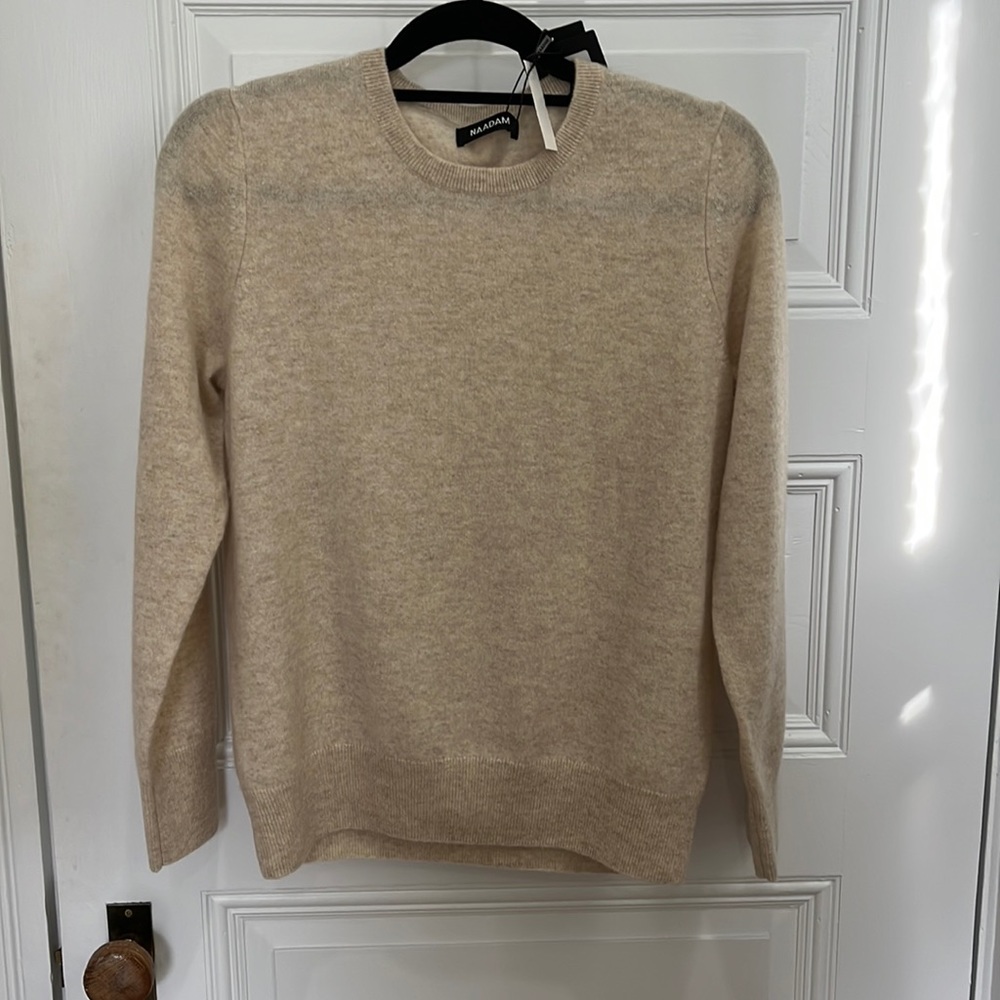 NWT.  Nadaam cashmere crewneck pullover